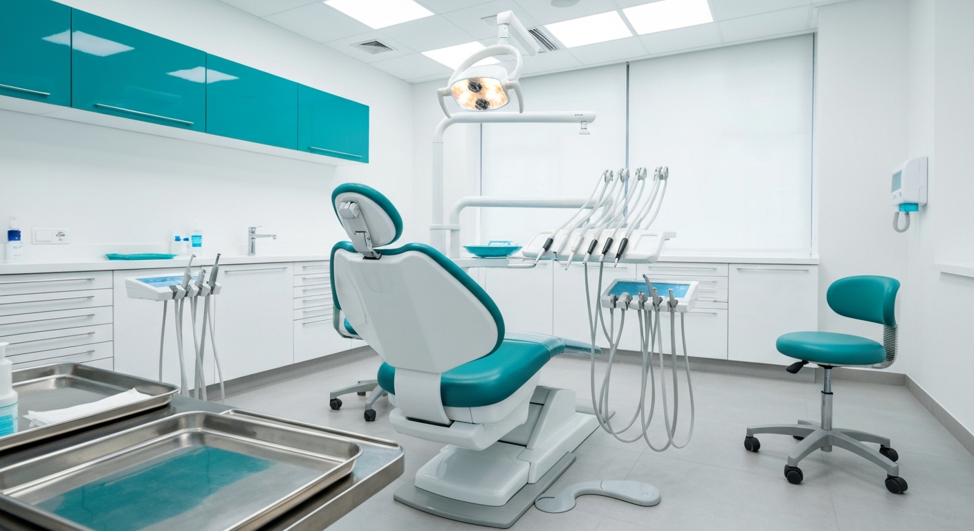 Interior moderno de la clínica Halo Estética Dental